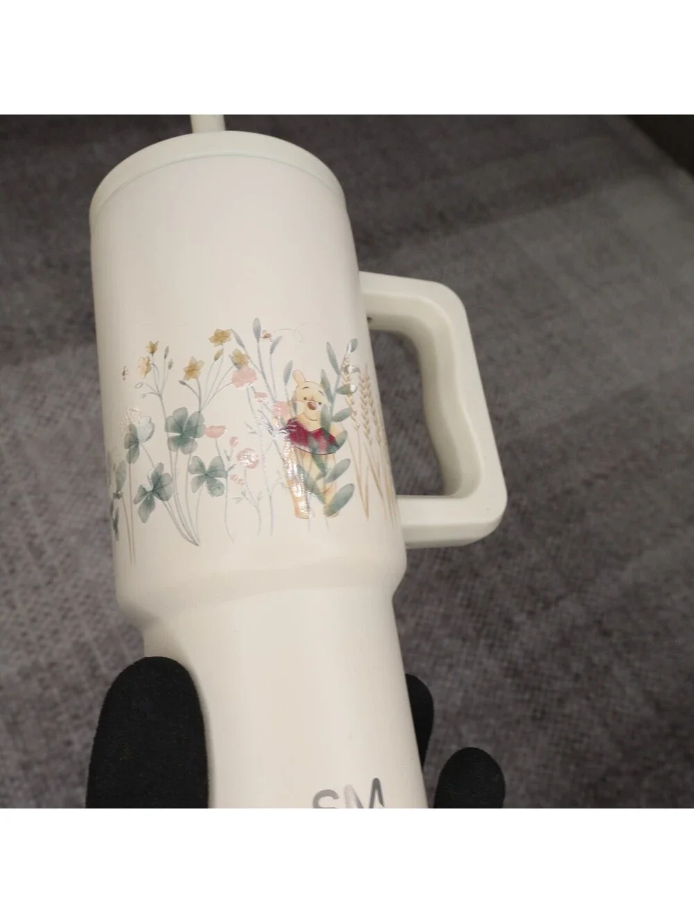 Simple Modern 24oz Trek Tumbler Cup Disney Winnie the Pooh Cream Wildflowers